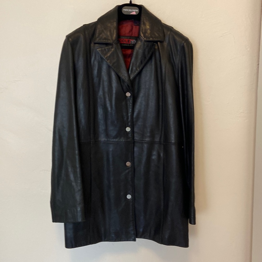 Nichole Miller Leather Jacket/coat Size S
